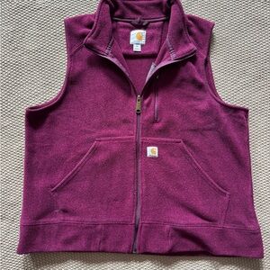 Carhartt Women’s Fleece Full‎ Zip Vest Rose Pink Size XLarge